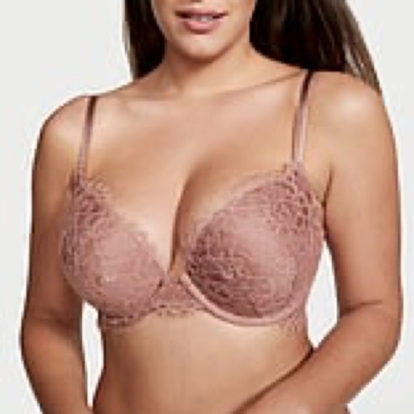 Victoria's Secret Lace Push-up Bra in Dusty Pink - Picture 5 of 5